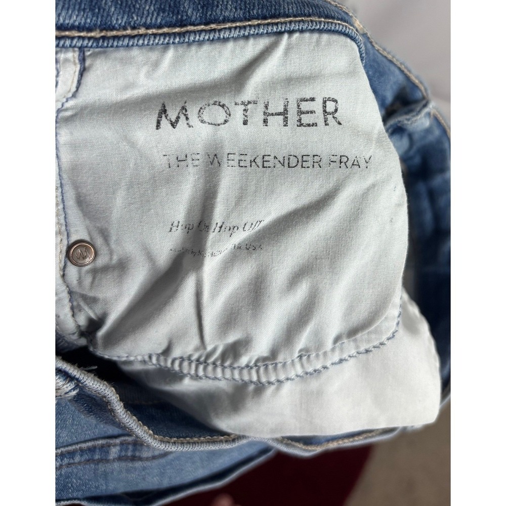 Mother | The Weekender Fray Jeans Medium Wash High Rise Flare | Size 28 - Picture 5 of 10
